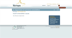 Desktop Screenshot of newsletters.wvcommerce.org